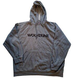 Wolverine Gray Hoodie Mens XXL Cotton/Polyester Blend Made In Pakistan